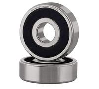 XiKe 2 Pièces 6301-2RS Roulements à billes scellés 12x37x12mm Acier chromé et Pré-lubrifié, 6301RS Roulements à billes à gorge profonde avec double joint en caoutchouc.