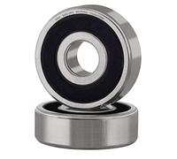 XiKe 2 Pièces 6302-2RS Roulements à billes scellés 15x42x13mm Acier chromé et Pré-lubrifié, 6302RS Roulements à billes à gorge profonde avec double joint en caoutchouc.