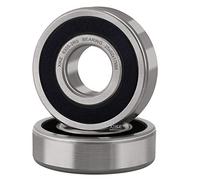 XiKe 2 Pièces 6305-2RS Roulements à billes scellés 25x62x17mm Acier chromé et Pré-lubrifié, 6305RS Roulements à billes à gorge profonde avec double joint en caoutchouc.