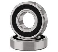 XiKe 2 Pièces 6307-2RS Roulements à billes scellés 35x80x21mm Acier chromé et Pré-lubrifié, 6307RS Roulements à billes à gorge profonde avec double joint en caoutchouc.