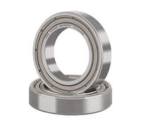 XiKe 2 Pièces 6703ZZ Roulement à billes scellé 17x23x4mm Acier au Chrome et Pré-lubrifiés, 6703-2Z Roulements à Billes à Gorge Profonde avec Double Étanchéité Métallique.