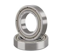 XiKe 2 Pièces 6802ZZ Roulement à billes scellé 15x24x5mm Acier au Chrome et Pré-lubrifiés, 6802-2Z Roulements à Billes à Gorge Profonde avec Double Étanchéité Métallique.
