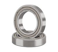 XiKe 2 Pièces 6804ZZ Roulement à billes scellé 20x32x7mm Acier au Chrome et Pré-lubrifiés, 6804-2Z Roulements à Billes à Gorge Profonde avec Double Étanchéité Métallique.