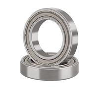 XiKe 2 Pièces 6805ZZ Roulement à billes scellé 25x37x7mm Acier au Chrome et Pré-lubrifiés, 6805-2Z Roulements à Billes à Gorge Profonde avec Double Étanchéité Métallique.