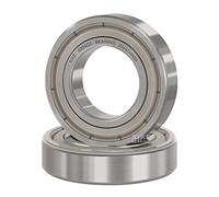 XiKe 2 Pièces 6904ZZ Roulement à billes Scellé 20x37x9mm Acier au Chrome et Pré-lubrifiés, 6904-2Z Roulements à Billes à Gorge Profonde avec Double Étanchéité Métallique.