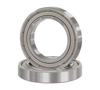 XiKe 2 Pièces 6908ZZ Roulement à billes Scellé 40x62x12mm Acier au Chrome et Pré-lubrifiés, 6908-2Z Roulements à Billes à Gorge Profonde avec Double Étanchéité Métallique.