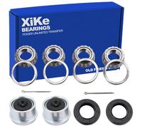 XiKe 2 Set Convient pour les essieux de 25 mm Kit de roulements de moyeu de roue de remorque 30205 Roulements et joint TC 30x52x10mm Rotatif Sile