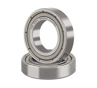 XiKe 2x Roulement à billes 6800ZZ 10x19x5mm - Acier à roulements 100Cr6 et Pré-lubrifiés, Double Étanchéité Métallique.