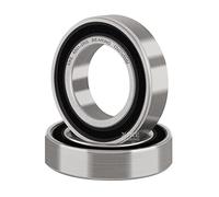 XiKe 2x Roulement à billes 6801-2RS 12x21x5mm - Acier à roulements 100Cr6 et Pré-lubrifié, Double joint caoutchouc, 6801RS Roulements à billes à gorge profonde.