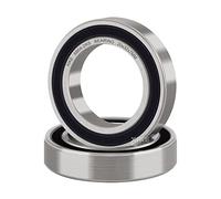 XiKe 2x Roulement à billes 6804-2RS 20x32x7mm - Acier à roulements 100Cr6 et Pré-lubrifié, Double joint caoutchouc, 6804RS Roulements à billes à gorge profonde.