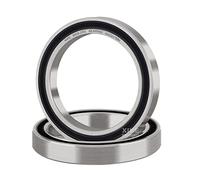 XiKe 2x Roulement à billes 6808-2RS 40x52x7mm - Acier à roulements 100Cr6 et Pré-lubrifié, Double joint caoutchouc, 6808RS Roulements à billes à gorge profonde.