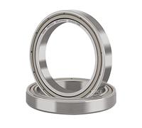 XiKe 2x Roulement à billes 6808ZZ 40x52x7mm - Acier à roulements 100Cr6 et Pré-lubrifiés, Double Étanchéité Métallique, 6808-2Z Roulement à billes à gorge profonde.