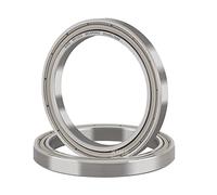 XiKe 2x Roulement à billes 6810ZZ 50x65x7mm - Acier à roulements 100Cr6 et Pré-lubrifiés, Double Étanchéité Métallique.