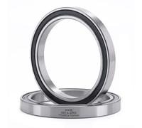 XiKe 2x Roulements à billes 6814-2RS 70x90x10mm, Acier à roulements 100Cr6 et Prélubrifié, DoubleJoint en caoutchouc (2RS).