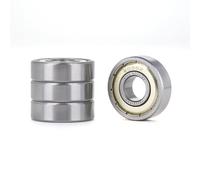 XiKe 4 Pièces 6000ZZ Roulements à billes 10x26x8mm, Acier chromé et Doubles joints métalliques, Pré-lubrifiés, 6000-2Z Roulement à billes à gorge profonde avec joint.