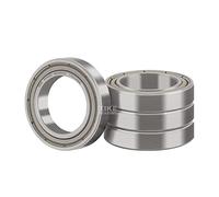 XiKe 4 Pièces 6703ZZ Roulement à billes scellé 17x23x4mm Acier au Chrome et Pré-lubrifiés, 6703-2Z Roulements à Billes à Gorge Profonde avec Double Étanchéité Métallique.