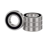 XiKe 4 pièces 6900-2RS Roulement à billes 10x22x6mm Acier chromé et Double joint en caoutchou et Pré-lubrifié, 6900RS Roulements à billes à gorge profonde avec joints.