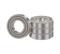 XiKe 4 Pièces 6901ZZ Roulements à billes 12x24x6mm Acier au Chrome et Pré-lubrifiés, 6901-2Z 2Z Roulements à billes à Gorge Profonde avec Double joint métallique.
