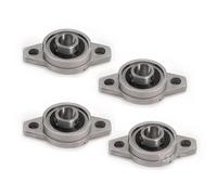 XiKe 4 pièces KFL004 Alésage 20 mm Roulements à palier en alliage de zinc montés sur bride, Pour Imprimante 3D/DIY/CNC Machine/Robotique et système de mouvement linéaire.