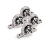 XiKe 4 pièces KP007 Alésage 35 mm Roulements à palier en alliage de zinc montés sur bride, Pour Imprimante 3D/DIY/CNC Machine/Robotique et système de mouvement linéaire.