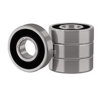 XiKe 4x Roulement à billes 6000-2RS 10x26x8mm | Acier au chrome 100Cr6 | Double Joint en Caoutchouc (2RS) | Prélubrifié