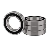 XiKe 4x Roulement à billes 6008-2RS 40x68x15mm | Acier au chrome 100Cr6 | Double Joint en Caoutchouc (2RS) | Prélubrifié