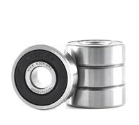 XiKe 4x Roulement à billes 6301-2RS 12x37x12mm | Acier au chrome 100Cr6 | Double Joint en Caoutchouc (2RS) | Prélubrifié