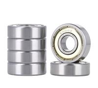 XiKe 6000ZZ 10x26x8mm Roulements à billes - Acier 100Cr6 - Double joint métallique - Pré-lubrifié - Lot de 6.