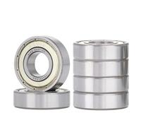 XiKe 6001ZZ 12x28x8mm Roulements à billes - Acier 100Cr6 - Double joint métallique - Pré-lubrifié - Lot de 6.
