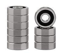 XiKe 604-2RS Roulement à Billes à Double Étanchéité 4x12x4mm Acier au Chrome et Pré-lubrifiés, 604RS Roulements à billes miniatures, 1 paquet de 10.