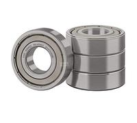 XiKe 6204ZZ Roulement à billes scellé 20x47x14mm Acier au chrome et Double joint métallique, 6204-2Z Roulements à billes à gorge profonde, Paquet de 4.