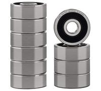 XiKe 625-2RS Roulement à Billes à Double Étanchéité 5x16x5mm Acier au Chrome et Pré-lubrifiés, 625RS Roulements à billes miniatures, 1 paquet de 10.