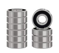 XiKe 694-2RS Roulement à Billes à Double Étanchéité 4x11x4mm Acier au Chrome et Pré-lubrifiés, 694RS Roulements à billes miniatures, 1 paquet de 10.