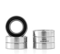XiKe 6x Roulements à billes 6800-2RS 10x19x5mm, Acier à roulements 100Cr6 et Prélubrifié, DoubleJoint en caoutchouc (2RS).