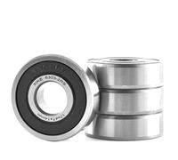 XiKe Lot de 4 Roulement à billes 6303-2RS 17x47x14mm en acier 100Cr6