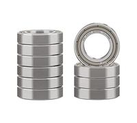 XiKe Roulement à billes 6701ZZ - 12x18x4mm, Acier Chrome GCr15, Pré-lubrifié, Double joint métallique - Lot de 10 Pièces.
