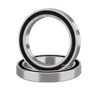 XiKe Roulement à billes 6706-2RS - 30x37x4mm, Acier Chrome GCr15, Pré-lubrifié, Double Étanchéité Caoutchouc - Lot de 2 Pièces.