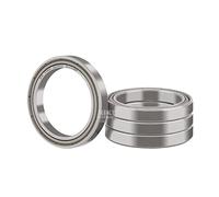 XiKe Roulement à billes 6706ZZ - 30x37x4mm, Acier Chrome GCr15, Pré-lubrifié, Double joint métallique - Lot de 4 Pièces.