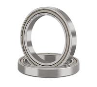 XiKe Roulement à billes 6706ZZ - 30x37x4mm, Acier Chrome GCr15, Pré-lubrifié, Double joint métallique - Lot de 2 Pièces.