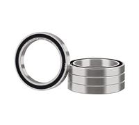 XiKe Roulement à billes 6708-2RS - 40x50x6mm, Acier Chrome GCr15, Pré-lubrifié, Double Étanchéité Caoutchouc - Lot de 4 Pièces.