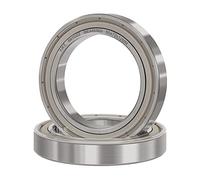 XiKe Roulement ultra-mince 6910ZZ 50x72x12mm - Acier au chrome 100Cr6, pré-lubrifié, Double blindage métal - Lot de 2 pièces.