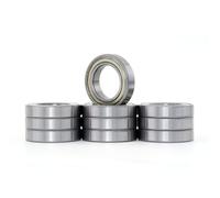 XiKe Roulements à billes 609ZZ | 9x24x7mm en acier 100Cr6, pré-lubrifiés avec double métallique (ZZ) - Lot de 10 pièces.