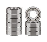 XiKe Roulements à billes 684ZZ | 4x9x4mm en acier 100Cr6, pré-lubrifiés avec double métallique (ZZ) - Lot de 10 pièces.