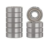 XiKe Roulements à billes 694ZZ | 4x11x4mm en acier 100Cr6, pré-lubrifiés avec double métallique (ZZ) - Lot de 10 pièces.