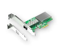 XikeStor Adaptateur Ethernet SFP+ 10G SFP+ SKN-8127AF-X1 équipé d'une puce Realtek RTL8127ATF, PCIe 4.0 x1 (compatible avec les emplacements x4/x8/x16) Prise en charge du démarrage réseau PXE et