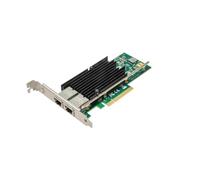 XikeStor Carte réseau 10Gb NIC PCI-E pour Intel X540-T2, Double Port RJ45, Adaptateur LAN Ethernet PCI Express 10G prenant en Charge Windows Server/Linux/VMware.