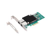 XikeStor Carte réseau PCIe 10Gb avec Puce Intel X550-T2, Adaptateur réseau Double RJ45 10G, Interface PCIe 3.0 x4, Compatible avec Windows/Ubuntu/Linux/VMware/Freebsd/Synology