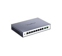 XikeStor Commutateur Ethernet 8 Ports 2.5G/10G, 8 × 2.5G RJ45, 2 × 10G SFP+, boîtier en métal, Plug & Play, sans Ventilateur et Silencieux, pour Table ou Mur, idéal pour NAS
