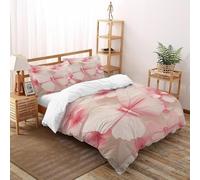 XIKMLSID Papillon Flower 3 Pièces Housse De Couette Faune Sauvage Impression 3D,literie en Microfibre Hypoallergique Convient Aux Adultes Enfants Super King（260x220cm）