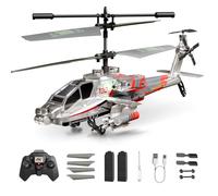 XIKOTEC Hélicoptères Radiocommandés Helicoptere Telecommande Enfant 8+ | Hélicoptère Télécommandé Adulte avec 2 Batt, LED, 1-Clic Décolle/Atterrit, Hélicoptère RC Cadeau Jouet Garçon